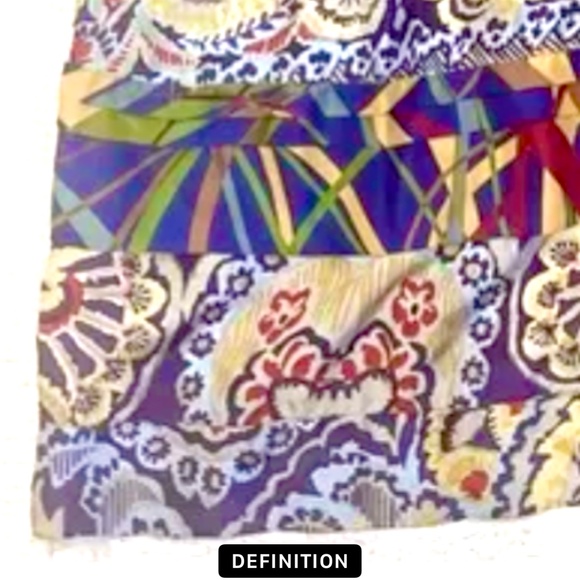 Johnny Was silk dress. Small, loose fit, 3/4 slv, New! Gorgeous! Rare! - Picture 5 of 9